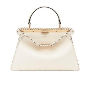 Bolso de la Sra. Fendi Fendi peekhaoo bolso de hombro único bolso de hombro mediano blanco