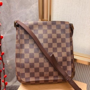 Sra. Louis Vuitton bolso de hombro LV tablero de ajedrez versión vertical Faye Wong