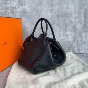  Hermes Lindy bolso de hombro 30 negro