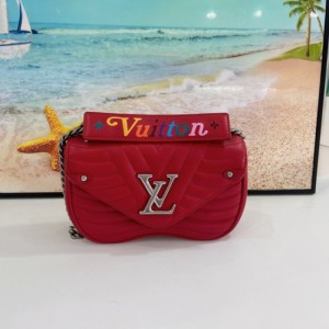 Sra. Louis Vuitton bolso de hombro LV Louis Vuitton New Wave trompeta roja