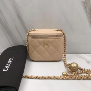 Sra. Chanel bolso de hombro color té con leche