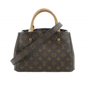 Bolso de hombro Louis Vuitton Montaigne marrón 2016