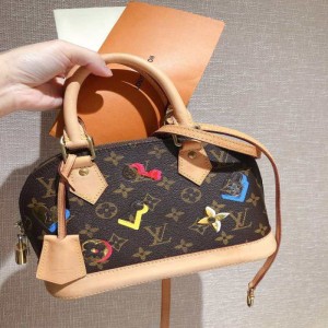 ルイ?ヴィトンショルダーバッグLV Alma bb老花貝殻バッグショルダーバッグ