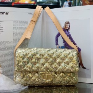 Bolso de hombro de la Sra. Chanel Chanel champán limitado Golden Bright tablet 2.55 bolso