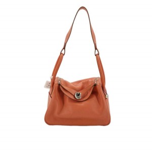 Bolso Hermes Lindy 2014 Caja R 26 (26 * 12 * 18) naranja