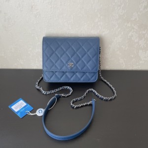 WoC bolso de hombro azul peque?o