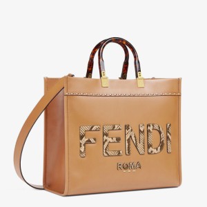 Bolso de la Sra. Fendi Fendi Sunshine nuevo bolso de hombro de cuero de vaca de la Sra.