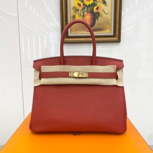 Birkin bolso 30 rojo