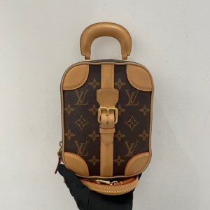 Louis Vuitton edición limitada de la vieja flor luggage mini versión vertical del paquete de loncheras