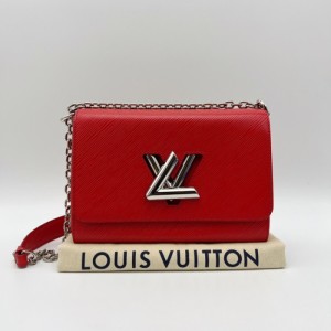 Sra. Louis Vuitton bolso de hombro Twist bolso de cadena Media Roja