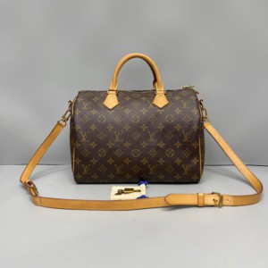 Bolso Louis Vuitton bolso flor vieja speedy30 bolso de almohada con tirantes para los hombros