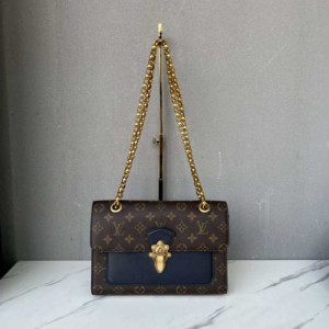 Sra. Louis Vuitton bolso de hombro LV Louis Vuitton Old Flower Victoria Blue bolso de mujer