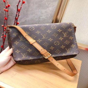 Louis Vuitton bolso de hombro LV Old Flower versión horizontal Wang Fei Bao