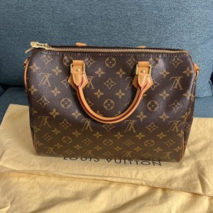 Louis Vuitton bolso de hombro speedy30 correas de flores antiguas