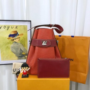 Sra. Louis Vuitton bolso de hombro LV Twist bolso de cubo ondulado