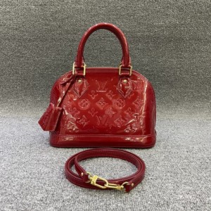 Bolso de la Sra. Louis Vuitton lacado bolsa de Concha almabb