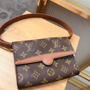 Sra. Louis Vuitton bolso de hombro LV bolso de bolsillo de flores antiguas