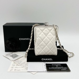 Bolsa de hombro de la Sra. Chanel 22c bolsa de cadena de clip de rana de resina