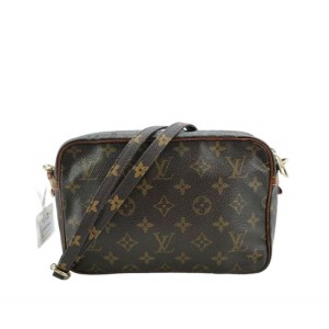 Louis Vuitton compiegne bolso de hombro marrón medieval