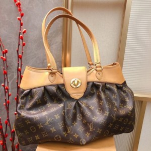 Sra. Louis Vuitton bolso de hombro LV boetie Old Flower Golden Doudou bolso de mano