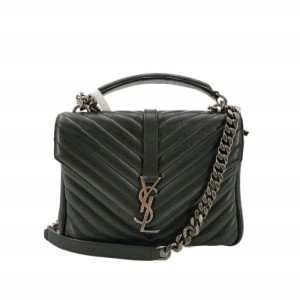 Yves Saint Laurent College bolso para un solo hombro otros peque?os a?os (24 * 5 * 17) negro