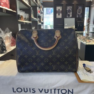 Bolso de hombro de la Sra. Louis Vuitton LV Old Flower Speedy 30