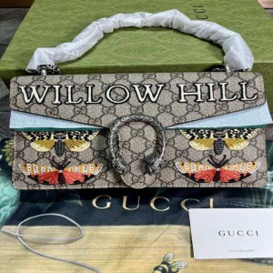 グッチレディースショルダーバッグGucci刺繍酒神