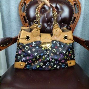 Bolso de la Sra. Louis Vuitton bolso de la Sra. Louis Vuitton bolso de la Sra. Louis Vuitton bolso de la Sra. Black tricolor bolso de la mujer