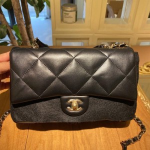 Sra. Chanel bolso de hombro Chanel CF Chain lingge bolso