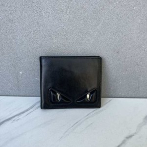 Billetera Fendi  bolso de tarjeta  bolso de llaves Fendi Black Little Monster Wallet