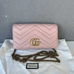 Bolso de hombro de la Sra. Gucci Gucci bolso de mujer rosa WoC