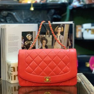 Bolso de hombro de la Sra. Chanel Chanel sandía Roja daifei bolso de cadena CF