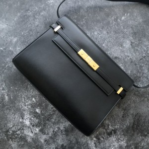  Yves Saint Laurent Manhattan bolso mediano negro