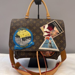 Louis Vuitton hombre bolso de hombro insignia bolso de correo de flores antiguas