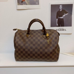 Bolso de Louis Vuitton LV tablero de ajedrez marrón sp30