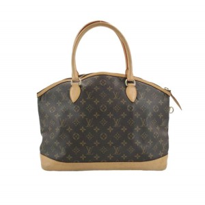 Bolso Louis Vuitton lockkit marrón 2006