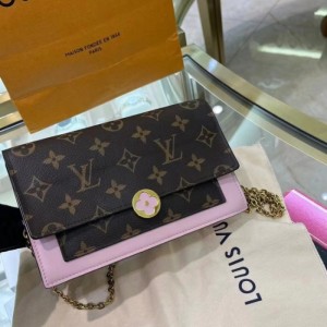 Sra. Louis Vuitton bolso de hombro LV bolso de cadena de flores