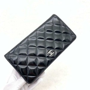 Bolso de la Sra. Chanel  bolso de la mano Chanel Chanel laca negra Linge WoC bolso de la mano