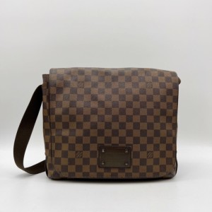 Louis Vuitton bolso para hombres bolso para un solo hombro Brooklyn Brown tablero de ajedrez bolso para un solo hombro