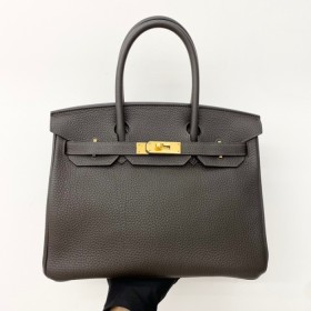 Bolsos Birkin 30 de madera negra