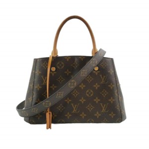 Bolso de hombro Louis Vuitton Montaigne marrón 2019