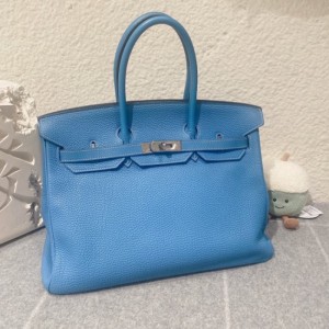 Birkin bolso 35 azul