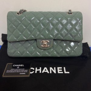 Sra. chanel, bolso de hombro, doble tapa, bolso de hombro CF