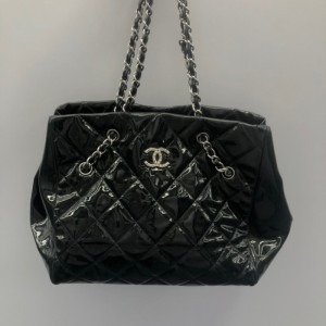 Sra. Chanel bolso de laca de hombro único linggetot bolso