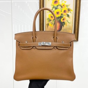 birkinハンドバッグ30ブラウン