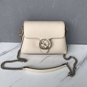 Bolso de hombro de la Sra. Gucci Gucci bolso de mujer de cuero blanco completo