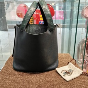 Bolso de dama Hermes cesta de verduras Hermes 22 toque