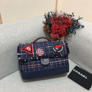 Sra. chanel, bolso de hombro, bolso de hombro de piel gruesa, bolso de mano de cuero