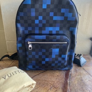 Bolso de hombro Louis Vuitton 19ss Josh edición limitada bolso de hombro mosaico azul para hombres y mujeres