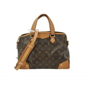 Louis Vuitton retiro bolso de hombro mediano marrón dorado 2014